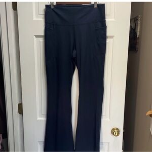 Jockey navy studio flare yoga active pants